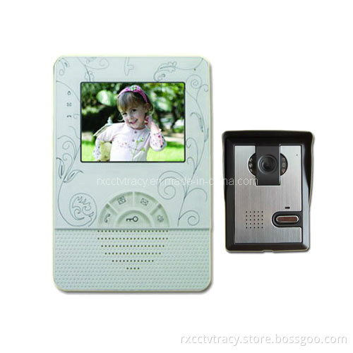 Video Door Phone System with 4" Color LCD Display for Home (RX-401C1)